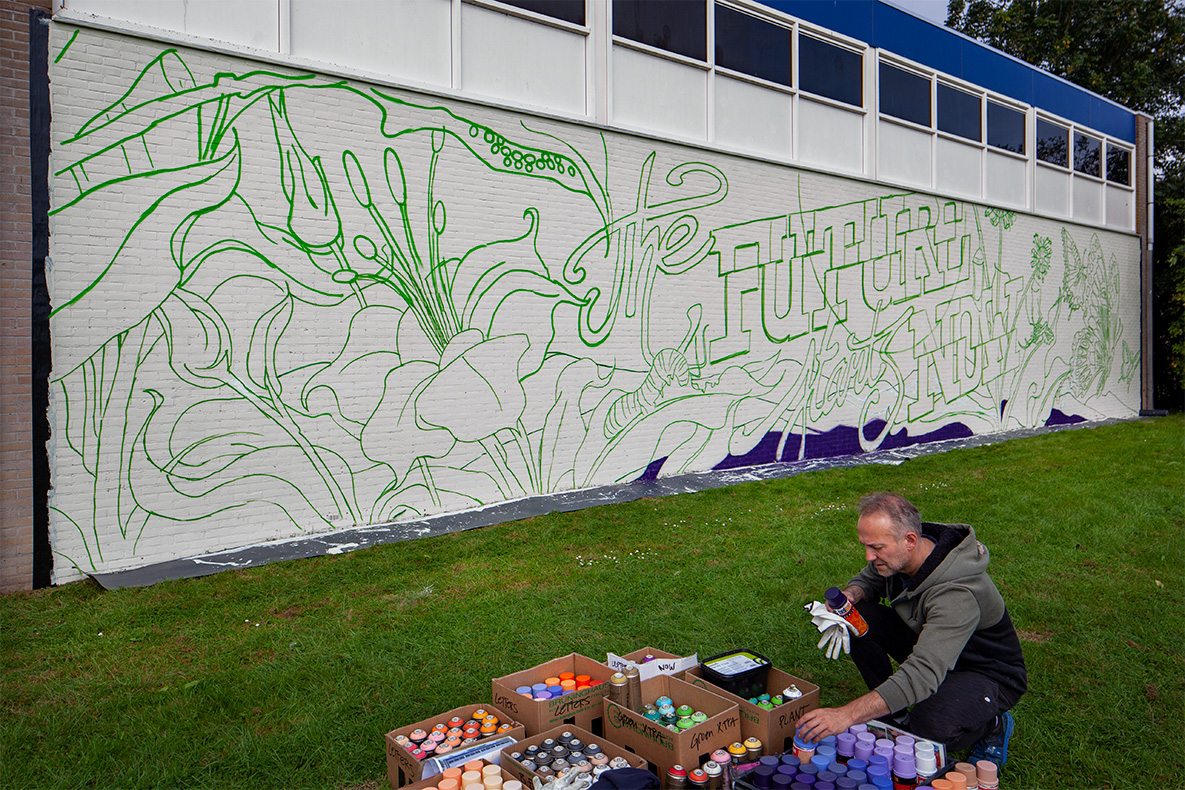 Simbl, future, spurd, purmerend, gemeente purmerend, grafffiti, the future starts now,